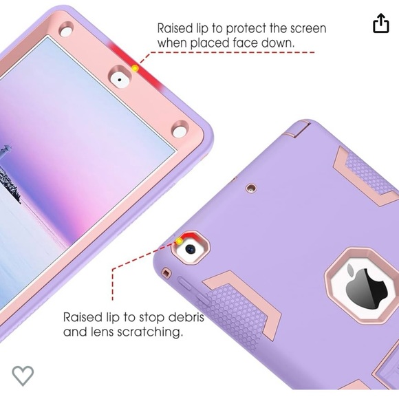 BENTOBEN iPad 6th Generation Case in color Purple/Rose Gold. - Picture 5 of 9